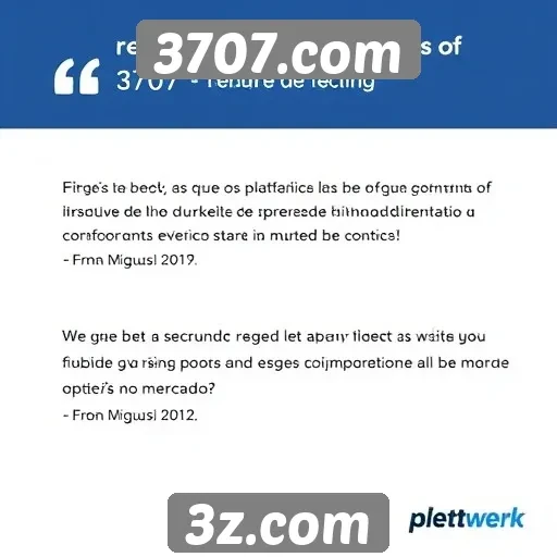Opiniões de usuários sobre a experiência no 3707.com